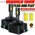 D1S D2S D3S D4S D8S LED Bulb | 180000LM CANBUS Error Free Direct Replacement Headlight
