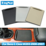 Car Center Console Sliding Shutter Cup Holder Water Cup Holder Panel Roller Cover For Mercedes Benz  C Class W203 2000-2007