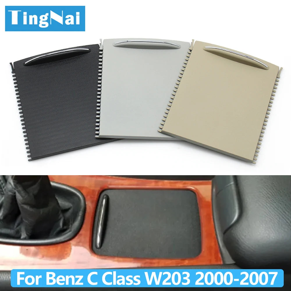 Car Center Console Sliding Shutter Cup Holder Water Cup Holder Panel Roller Cover For Mercedes Benz  C Class W203 2000-2007
