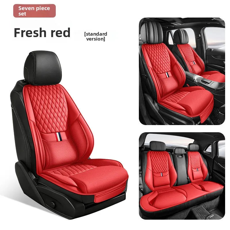 Universal Ergonomic Car Seat Cover Built-in 6cm Lumbar Support and Leg Bolster Breath lifestyle view