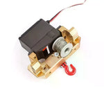 Car 25T Steering Gear Servo Winch Spool Wheel Drum Steel Wires Trailer Hook For 1/10 RC Crawler Tool