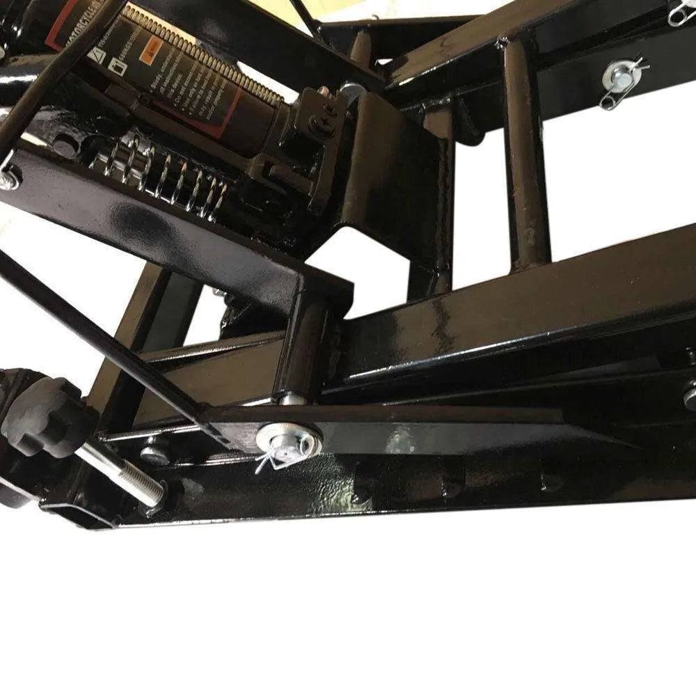Dirt Street Bike Jacks Steel Lift 1500Lb Repair Stand Motorcycle ATV Quad Hoist lifestyle view
