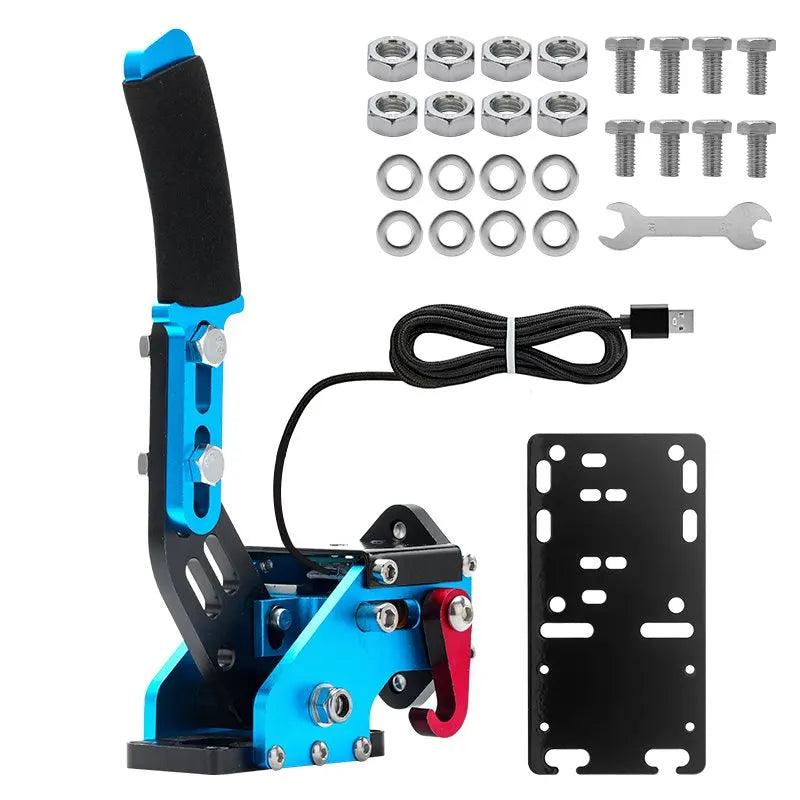 Sim Ruito USB Handbrake | Sim Racing PC Handbrake with Linear and Button Modes lifestyle view