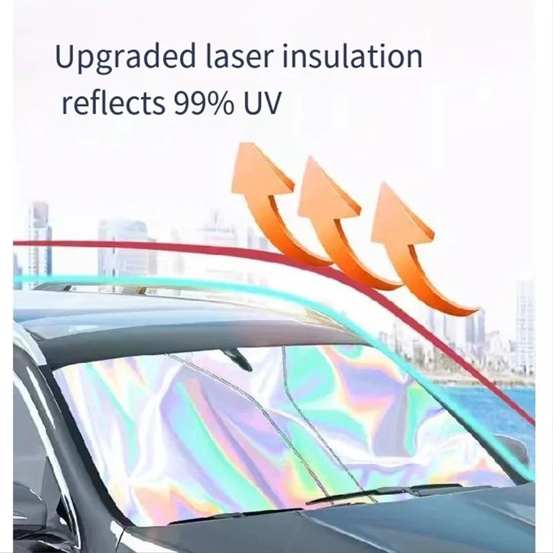 Car Windshield Sunshade Anti-UV Thermal Insulation Front Shield detail view