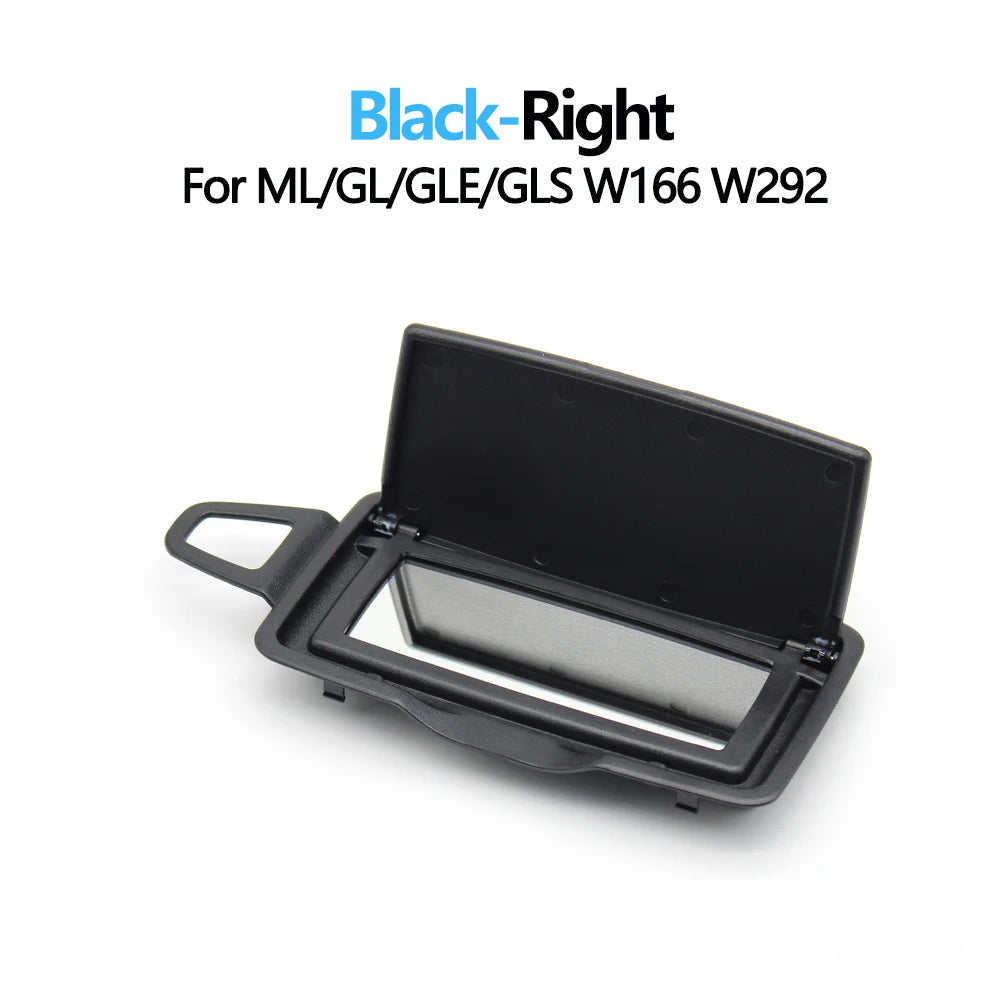 W166 W292 Car Sun Shade Visor Makeup Cosmetic Mirror Cover For Mercedes Benz ML GL GLE GLS Class ML300 ML350 ML400 GL350 GL400
