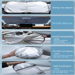 Car Sun Visor for Peugeot 3008 2008-2026 | Front Windshield Sunshade Heat Insulatio additional angle