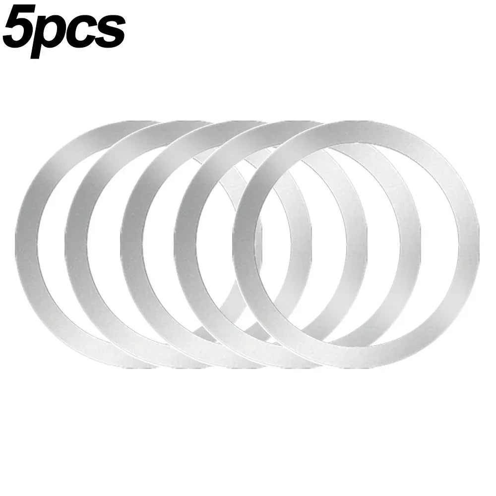 2024 Stainless Steel Universal Magnetic Metal Plate Ring For Magsafe Wireless Charg additional angle