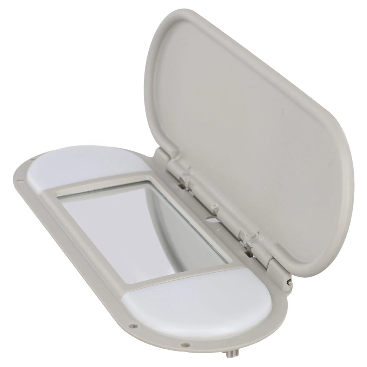 Gray Sun Visor Vanity Mirror Cover For For Mini For Cooper F56 2015-2022 ABS Plastic Replacement Interior Accessories
