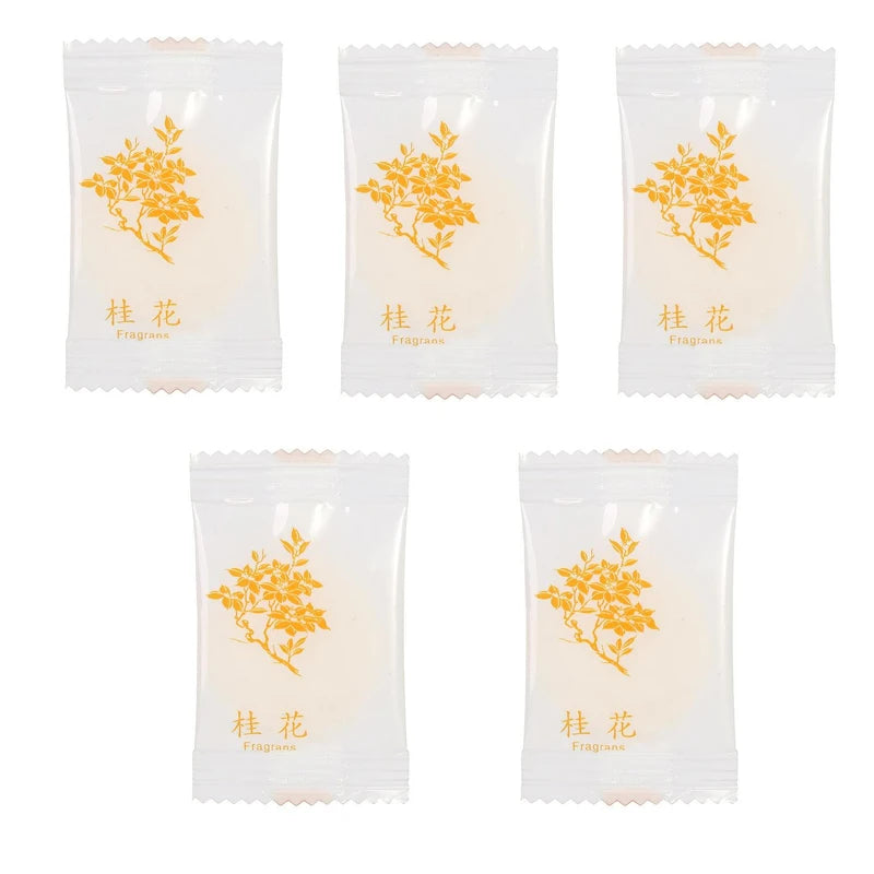 5PCS Round Solid Air Freshener Stick-on Diffuser Box Toilet Diffuser Aroma Long-lasting Deodorizer Bedroom Car Interior Products