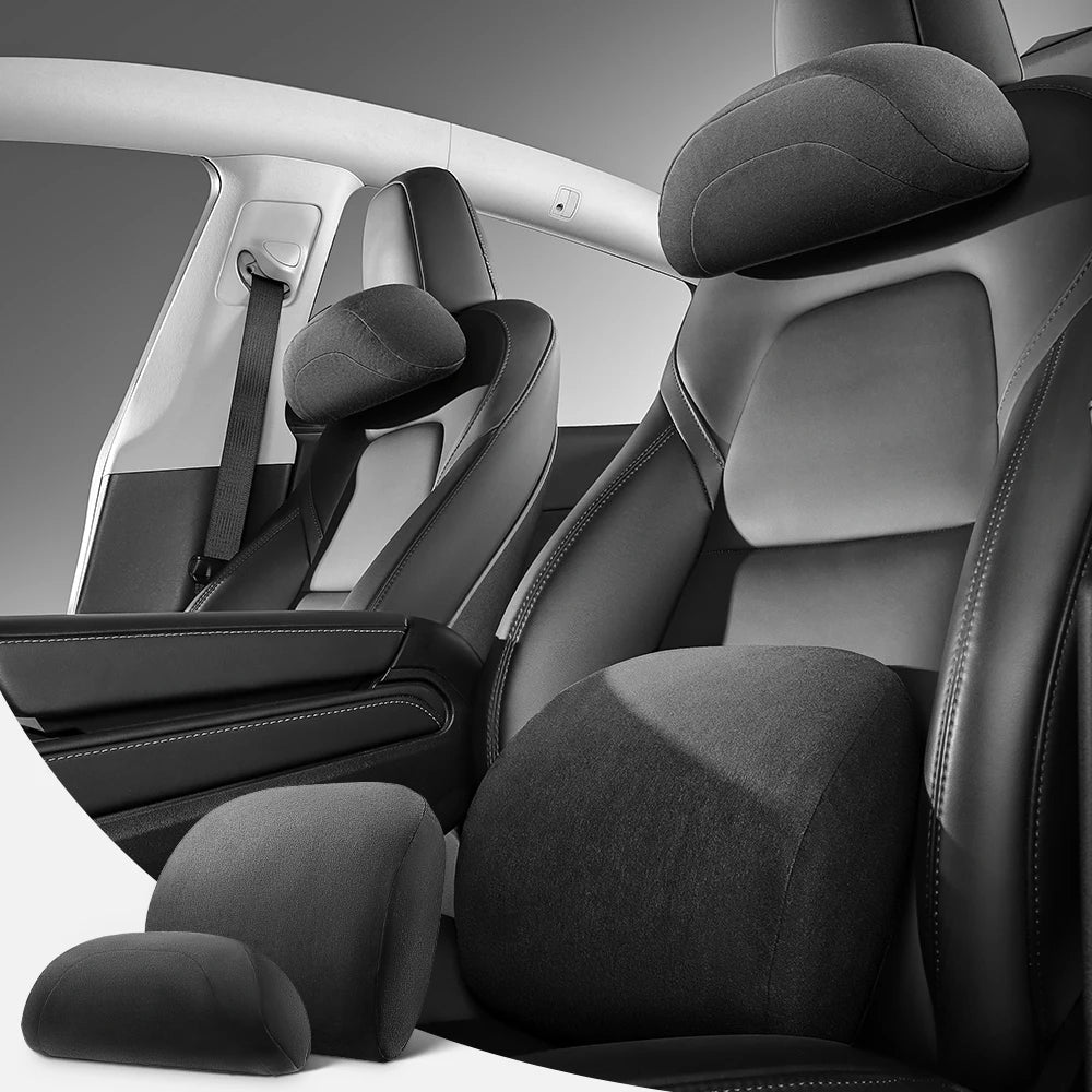 Tesla Neck Pillow and Lumbar Support | Car Interior Accessories