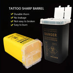 1L Tattoo Sharps Collection Bucket Eyebrow Trimmers Glass Fragments Storage Box Needle close-up view