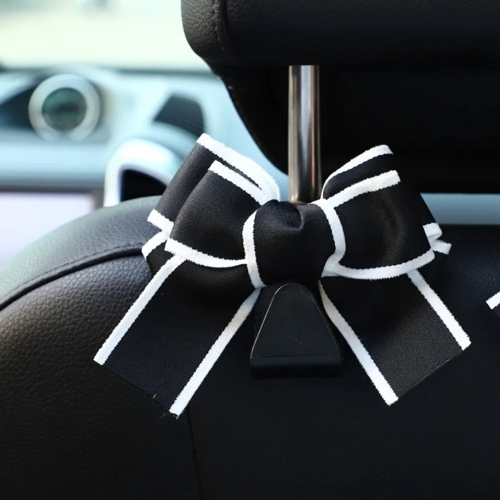 Bow Shaped Car Seat Back Hook close-up view