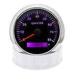 85mm Digital LED Tachometer | 7 Color Backlight Gauge for Marine Boat Motorcycle Ca additional angle