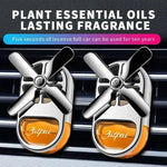 New Car Aromatherapy Air Freshener Rotary Propeller Exhaust Aromatherapy Creative Mini Perfume Decorative Accessories