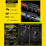 WILD MAN Anti-Theft Electric Scooter Bag Bike Front Fork Pouch Quick Release Hard She lifestyle view