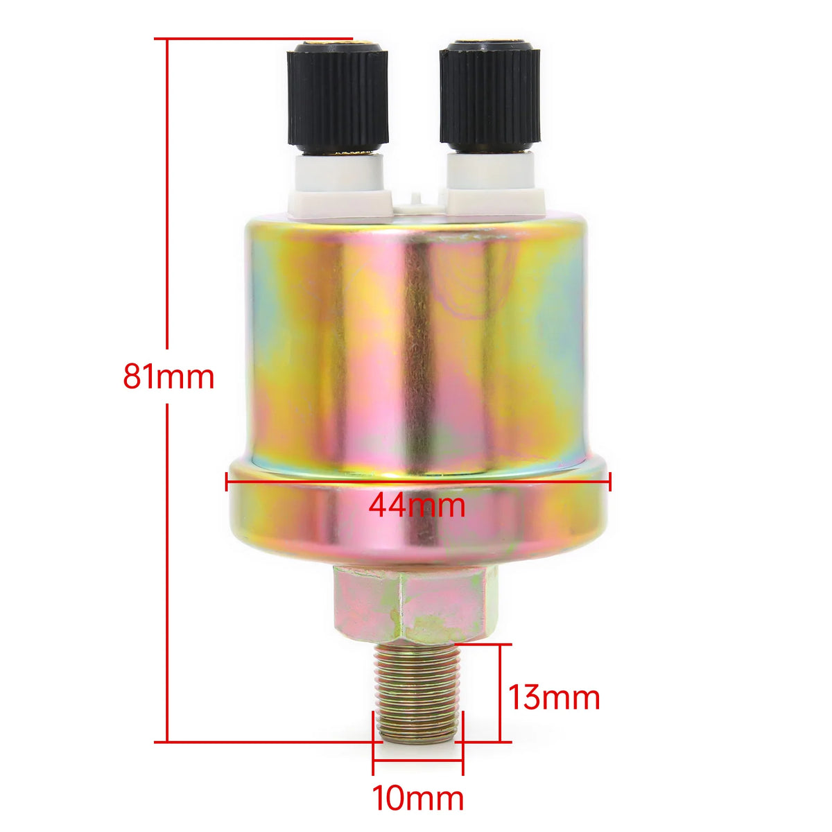 3 In 1 Digital 52mm Gauge with Alarm | Water Temperature, Oil Pressure, and Voltage additional angle