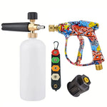 Foam Cannon Kit for Karcher K2-K7 | High Pressure Washer Quick Connect Nozzle & Car Cleaning Adapter