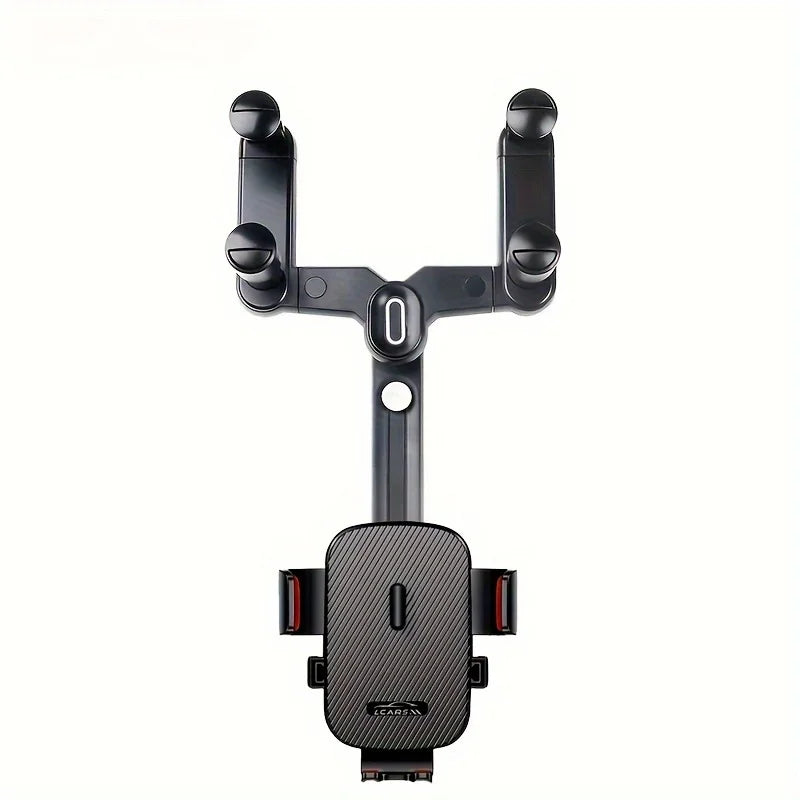 Lcars Car Phone Holder, Car Rearview Mirror Hanging Clamp-On Navigation Recorder Support Bracket, Phone Clip with Adjustable Angle Suitable for All Smartphones