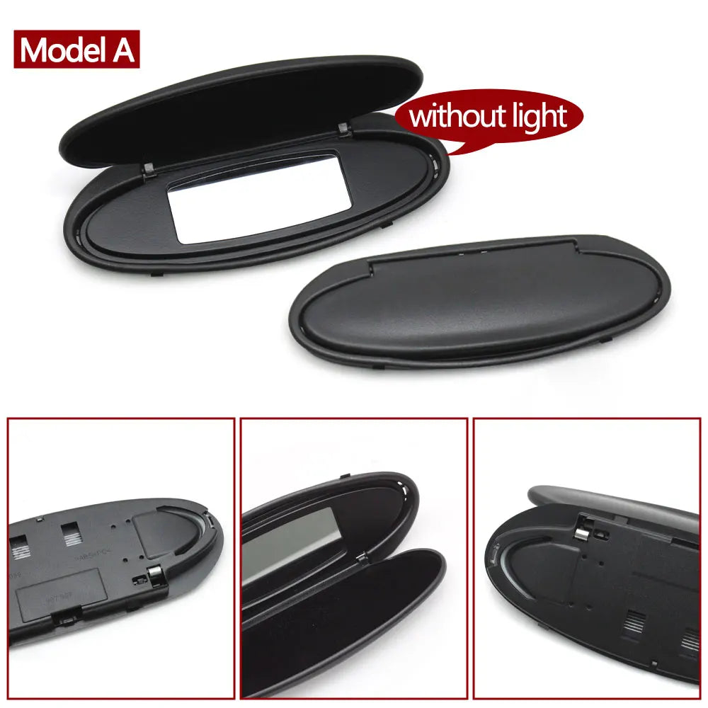 Car Left Right Makeup Sun Visor Vanity Mirror Cover Assembly For Porsche Boxster Cayman 986 987 CARRELA TARGA GT2 GT3 996 997