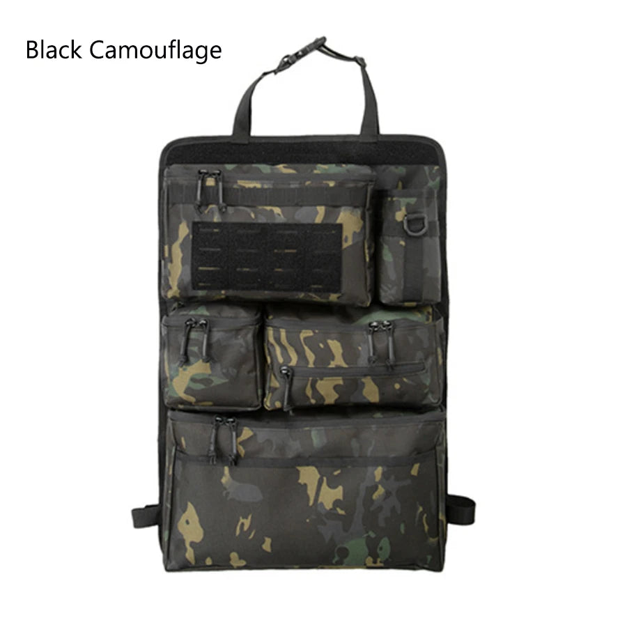 Multifunction 62*42CM 600D Tactical Car Back Seat Multi-Pocket Portable Hanging Stora alternate view