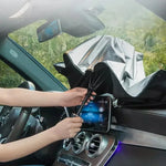 KKJOY Car Sunshade | Front Windshield and Side Window Sun Protection detail view