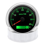 85mm Digital LED Tachometer | 7 Color Backlight Gauge for Marine Boat Motorcycle Car close-up view