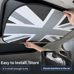 Mini Cooper Sunroof Sunshade Cover | UV Protection Heat Shield Foldable close-up view