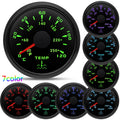 2" 52mm Water Temperature Gauge 0~120℃ 7 Color Backlight | Universal Marine Car Boat alternate view