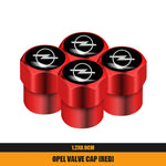 4Pcs Metal Car Wheel Tire Valve Caps | Dustproof Cover for Opel Models detail view