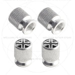 For Sweden Swedish Flag Union Jack Britain Flag Emblem 4Pcs Aluminum Motorcycle Car Tire detail view