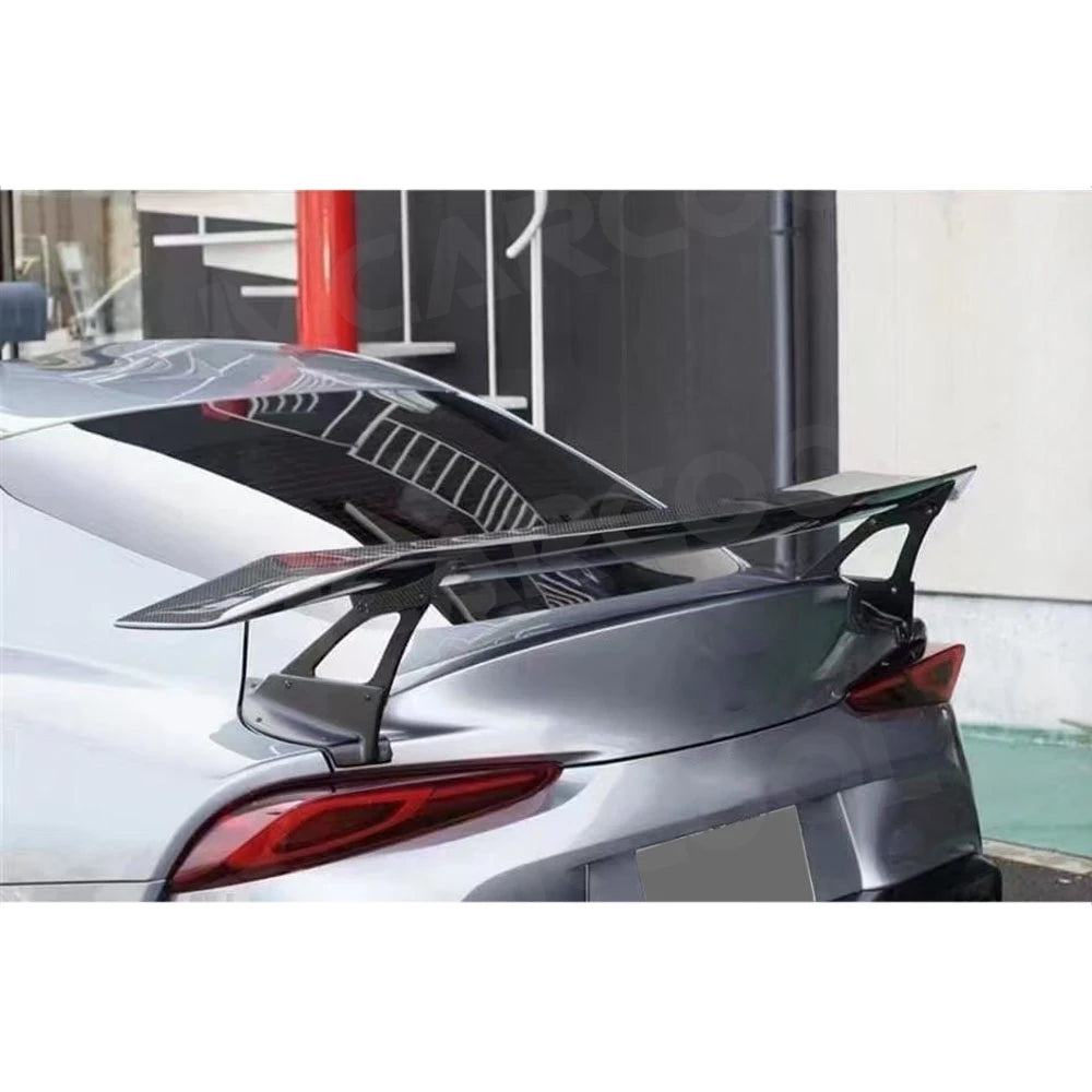 JMCARCOOL Real Carbon Fiber Rear Trunk Spoiler Lip Wings Car Accessorise For Toyota S lifestyle view