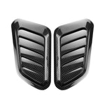 Universal Car Hood Scoop Carbon Fiber Air Intake Vent Cover 2PCS Styling Accessories Ext detail view