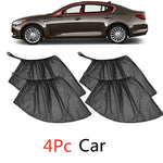Car Side Window Sunshade Mesh Curtains for SUV close-up view