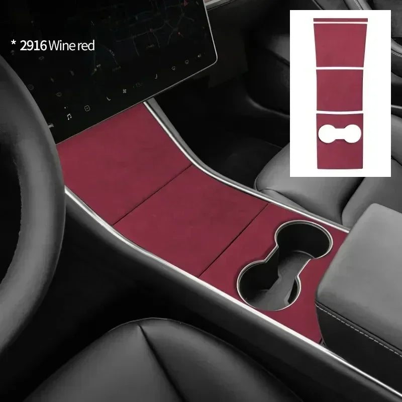 For Tesla Model 3 2017-2020 Car Central Console Gear Shifter Panel Modifed Decorative Cover Pad Sheath Shell Sticker
