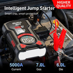 PAIVIROKU 5-in-1 Multifunctional Air Pump Jump Starter with Air Compressor 3000A Peak/150PSI Battery Jump Starter Digital Tire Inflator