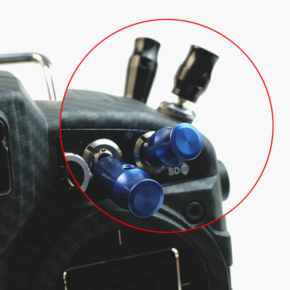 Universal RC Transmitter Metal Toggle Switch Cap Radio Controller FrSky X9D X18 X20 additional angle