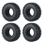 1.0 Inch Soft Rubber RC Crawler Tires 4Pcs for TRX-4M Axial SCX24 additional angle