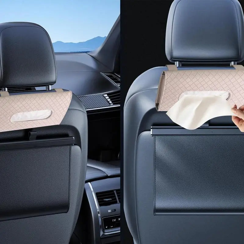 Car Visor Tissue Holder With Tissue Refill