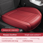 Nappa Leather Car Seat Cover Anti-Slip and Full Wrap Driver Car Seat Protector Mat Fr lifestyle view