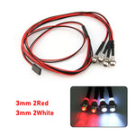 RC LED Light Kit Headlamps for 1/10 1/8 1/12 RC Car Truck Crawler Drift Car Headlight alternate view