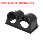 AD 2" 52mm Red and Blue Dual LED Car Gauge Set | Boost, Water Temp, Oil Temp, Oil Pres close-up view