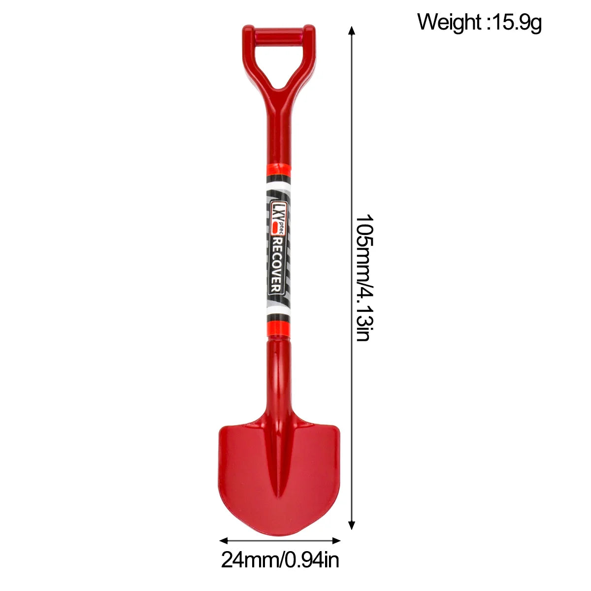 Simulated Metal Shovel Decoration for 1/8 1/10 RC Crawler D90 D110 alternate view