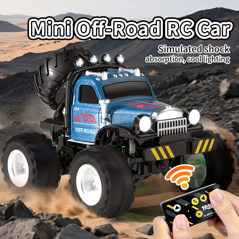 New 1:64 Rc Car Mini 2.4Ghz City Road Handle High Speed Alloy All Terrain Remote Cont alternate view