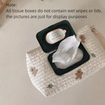 ins car tissue box hanging cartoon car seat back tissue hanging bag baby stroller wet tissue storage bag