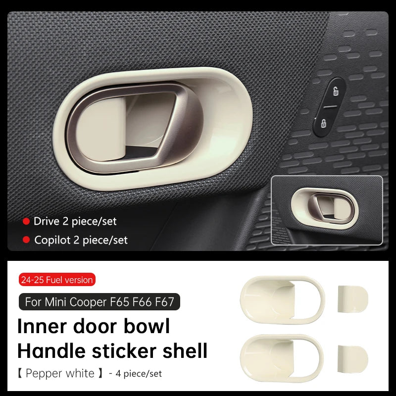 Mini Cooper F65 F66 F67 2024-2025 Inner Door Handle Bowl Cover | ABS Trim Decoration alternate view