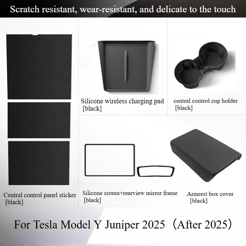 For Tesla Model Y Juniper 2025 Center Console Organizer Set | Interior Storage Access lifestyle view