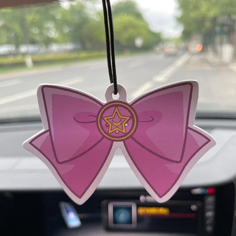 Car Aromatherapy Perfume Air Freshener | Japanese Cartoon Animation Rearview Mirror additional angle