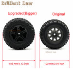 Remote Control Car Tires 12mm Hex for Traxxas MINI MAXX 1/10 detail view