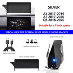 Car Mobile Phone Holder For Audi A4 B9 A5 Q5 Special Bracket Of Screen GPS Stable Phone Holder Suitable All Smartphone holder