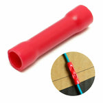 50/100/200pcs BV1.25 BV2.5 BV5.5 Insulated Straight Wire Butt Connector Electrical Co lifestyle view